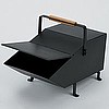 HINGED LID ASH HOLDER