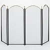 4 PANEL BLACK/ANTIQUE BRASS