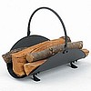 SOLID BLACK WOOD HOLDER