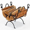 LOG RACK w LEATHER CARRIER
